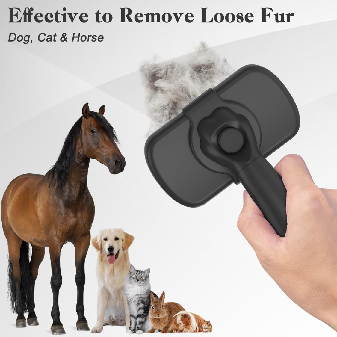 Self-Cleaning Brush vs. The Fur on Everything You Own - dog and cat product photo (view 5)