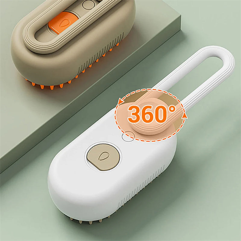 Steam Pet Grooming Brush - dog and cat product photo (view 9)