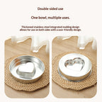 Thickened Stainless Steel Slow-feeding Pet Bowl - pet product photo (view 4)