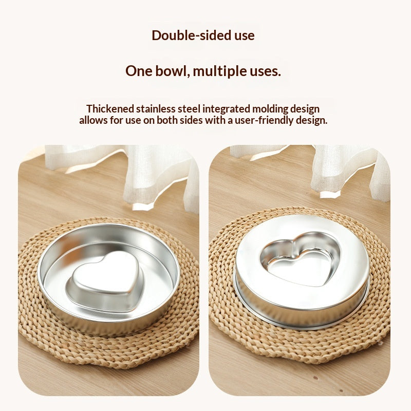 Thickened Stainless Steel Slow-feeding Pet Bowl - pet product photo (view 4)