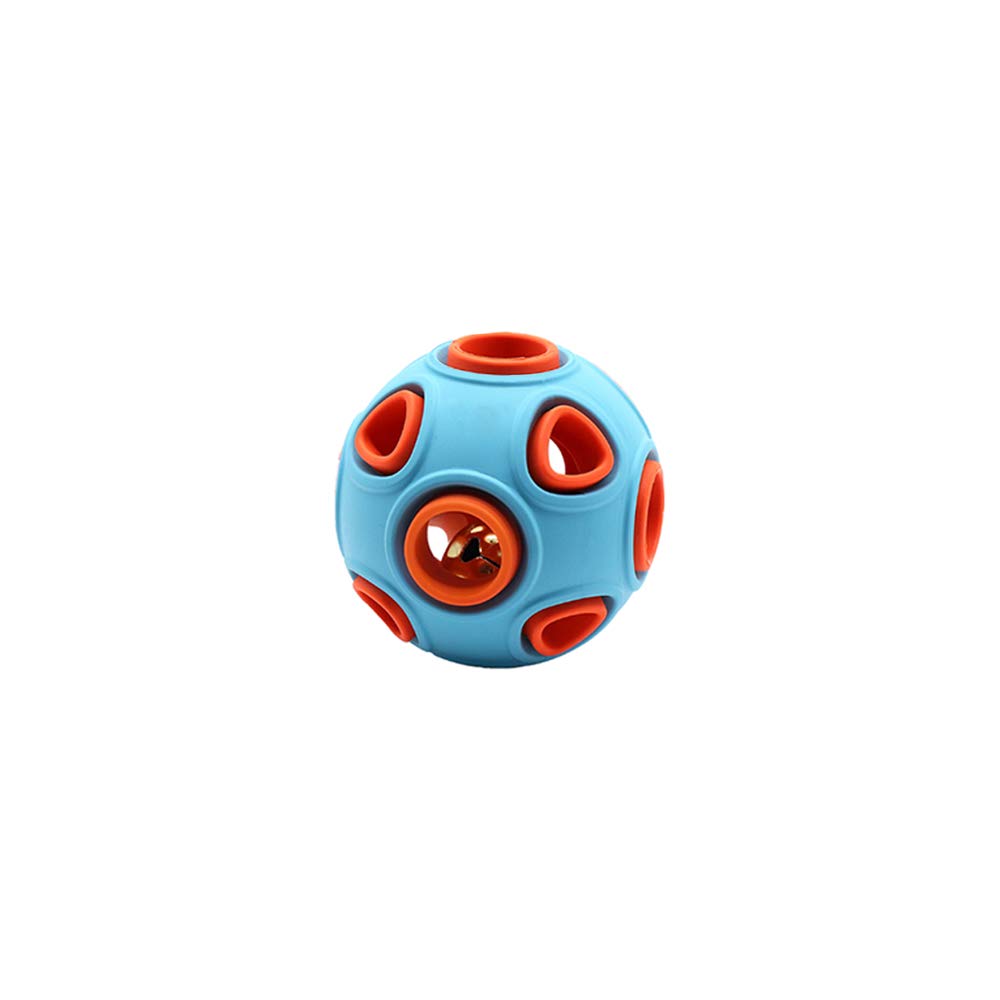 Dog Ball Toy, Dog Interactive Toy with Ring Bell Squeak - dog product photo (view 8)