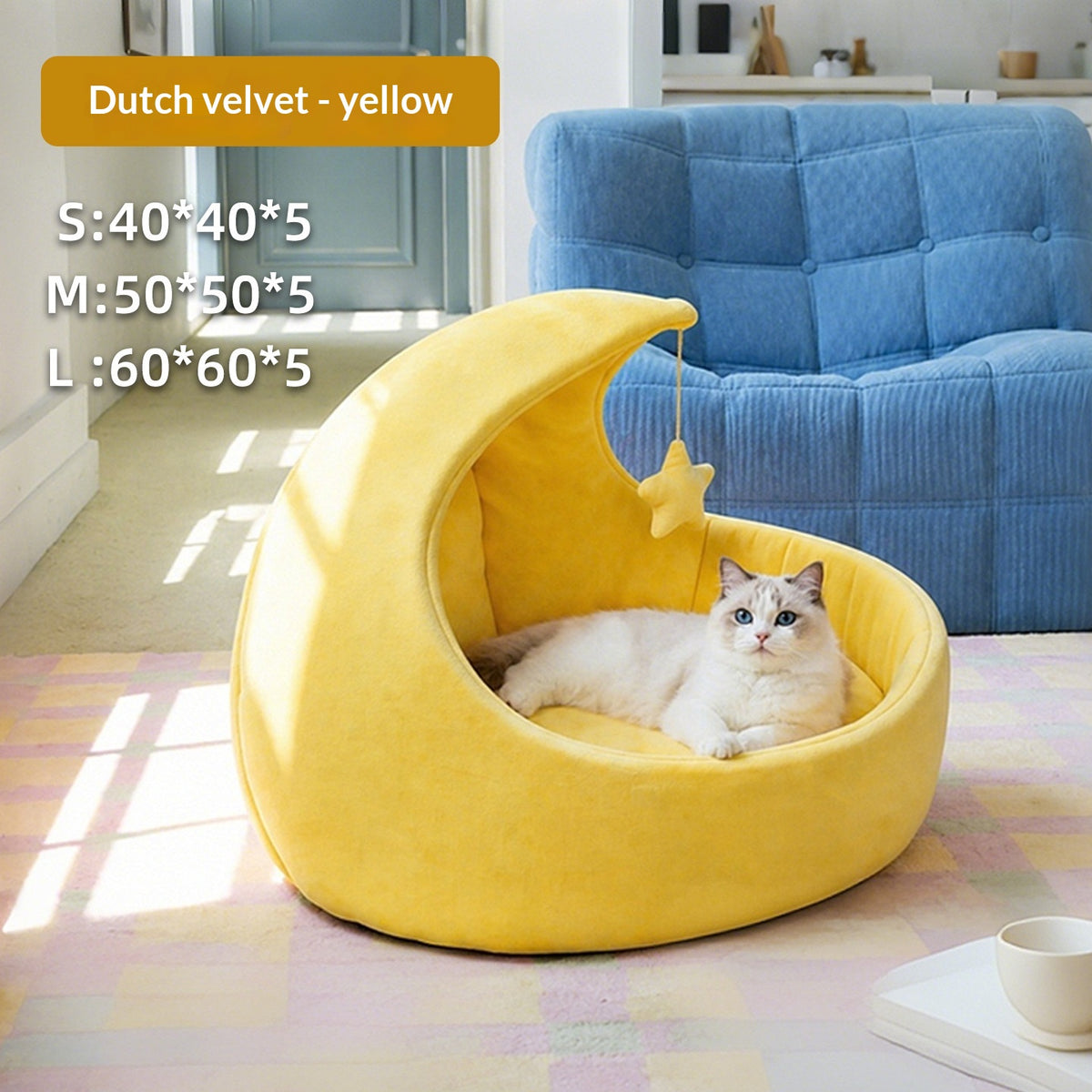 Starry Sky Moon Bed, For a Cat With a Flair for Drama - cat product photo (view 7)