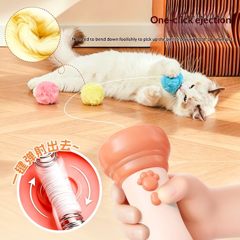 Cat Teaser Toy Electric Cat Fishing Rod Toy - dog and cat product photo (view 5)