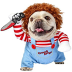 Killer Doll Costume with Wig for Dogs