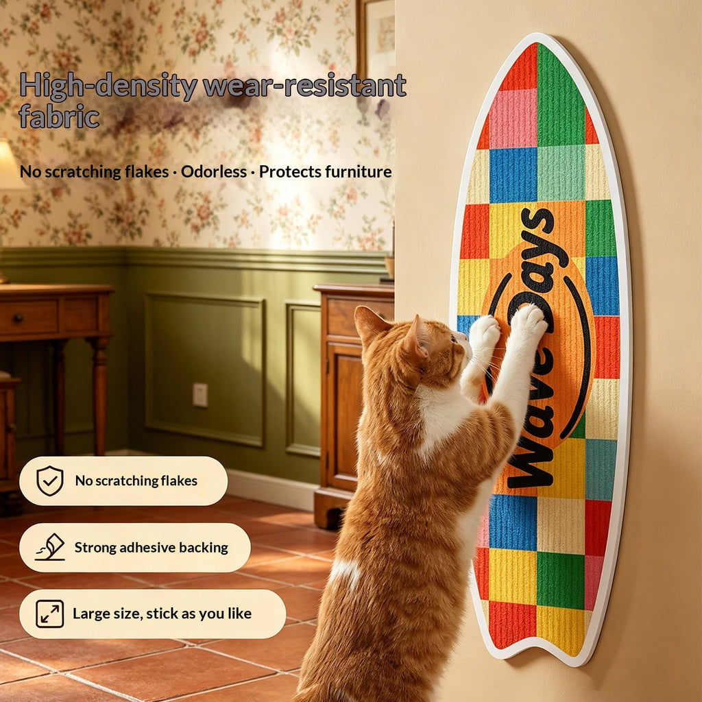 Rectangular Cat Scratcher with Felt Pads - cat product photo (view 7)