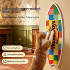 Rectangular Cat Scratcher with Felt Pads - cat product photo (view 7)