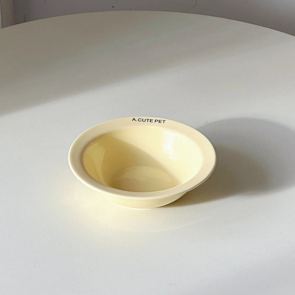 Pet Flying Saucer Cat Bowl Ceramic Flower Stand Cat Food - dog and cat product photo (view 7)
