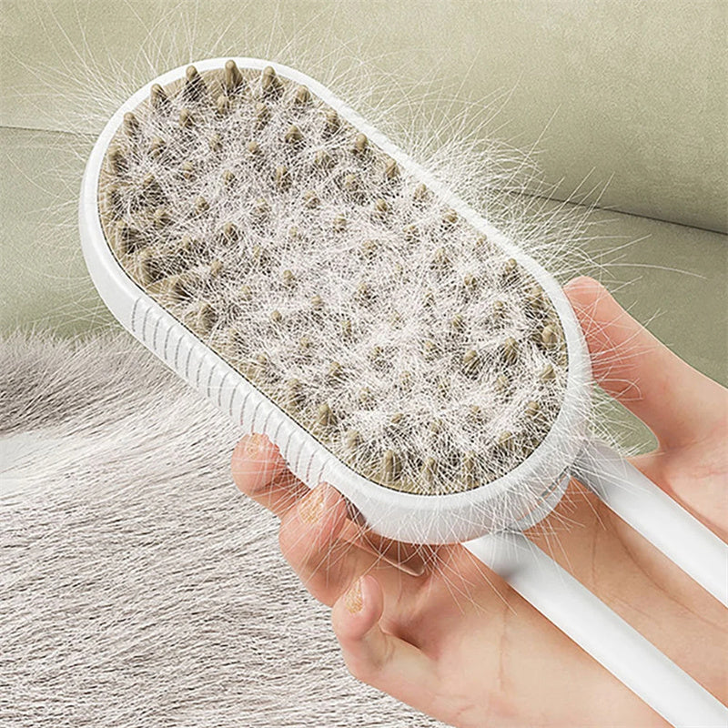 Steam Pet Grooming Brush - dog and cat product photo (view 7)