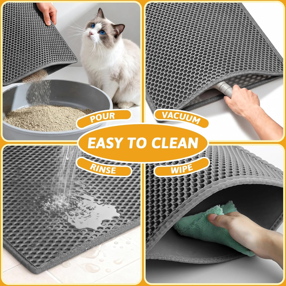 The Litter Mat That Ends the Kitchen Gravel Trail - cat product photo (view 7)