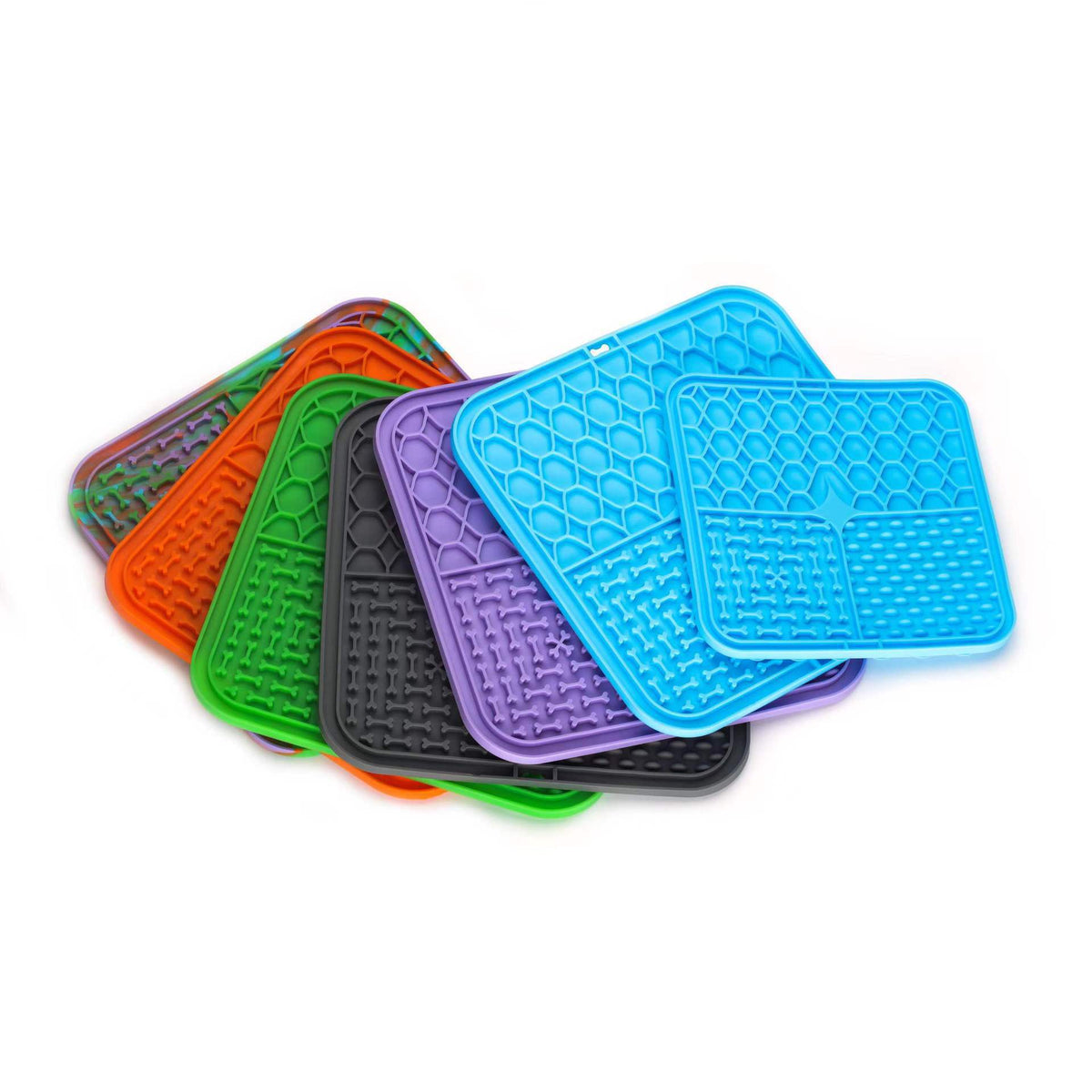 Bottom Suction Cup Non-slip Silicone Pet Slow Food Mat - pet product photo (view 5)