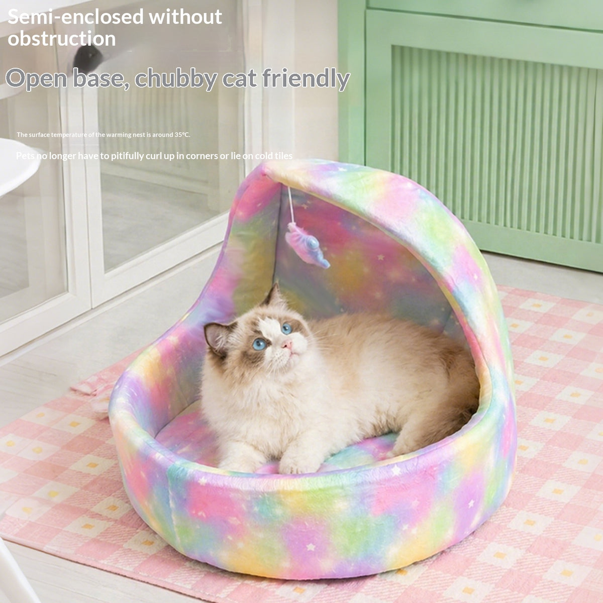 Starry Sky Moon Bed, For a Cat With a Flair for Drama - cat product photo (view 2)