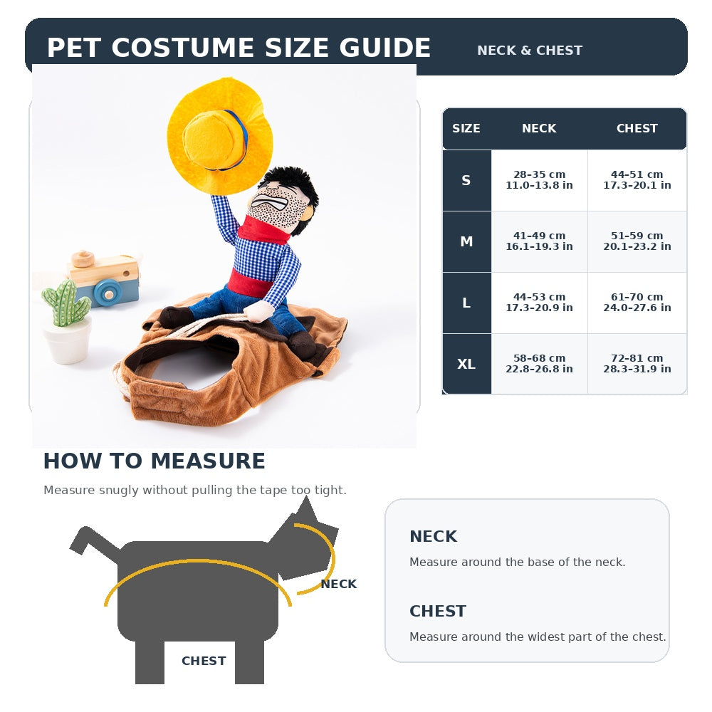 Cowboy Rider Costume for Dogs (view 2)