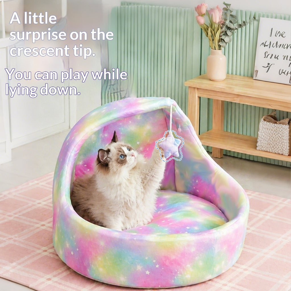 Starry Sky Moon Bed, For a Cat With a Flair for Drama - cat product photo (view 4)