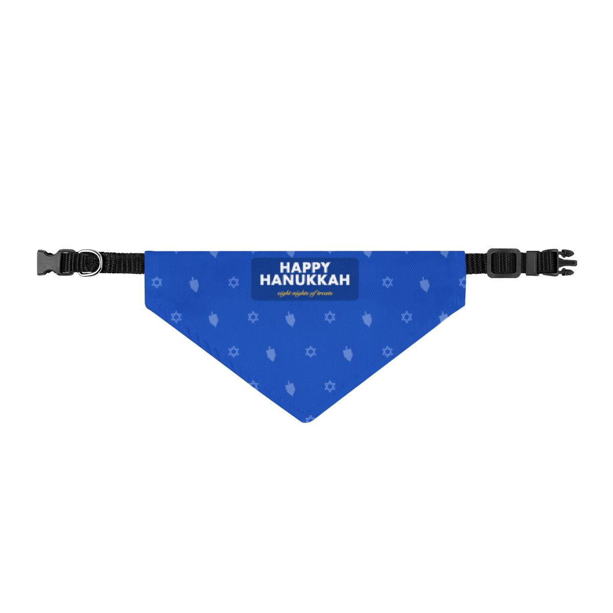 Happy Hanukkah Clip-On Pet Bandana - dog and cat product photo