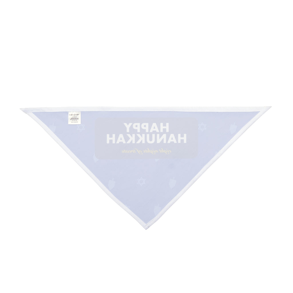 Happy Hanukkah Pet Bandana - dog and cat product photo (view 2)