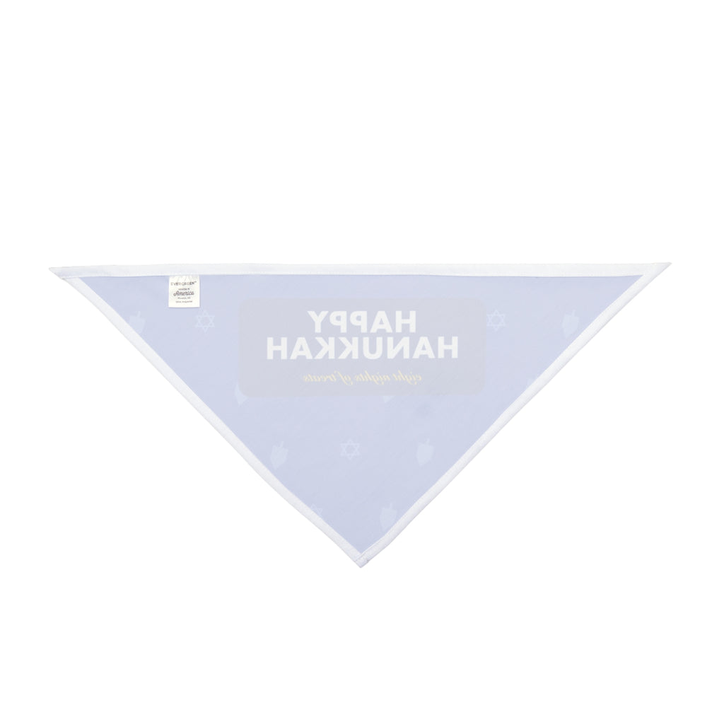 Happy Hanukkah Pet Bandana - dog and cat product photo (view 7)