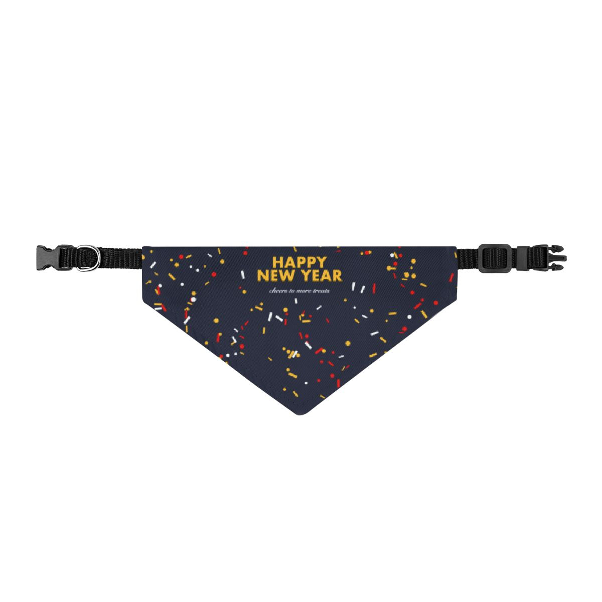 Happy New Year Clip-On Pet Bandana - dog and cat product photo