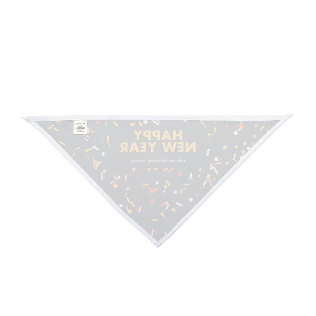 Happy New Year Pet Bandana - dog and cat product photo (view 2)