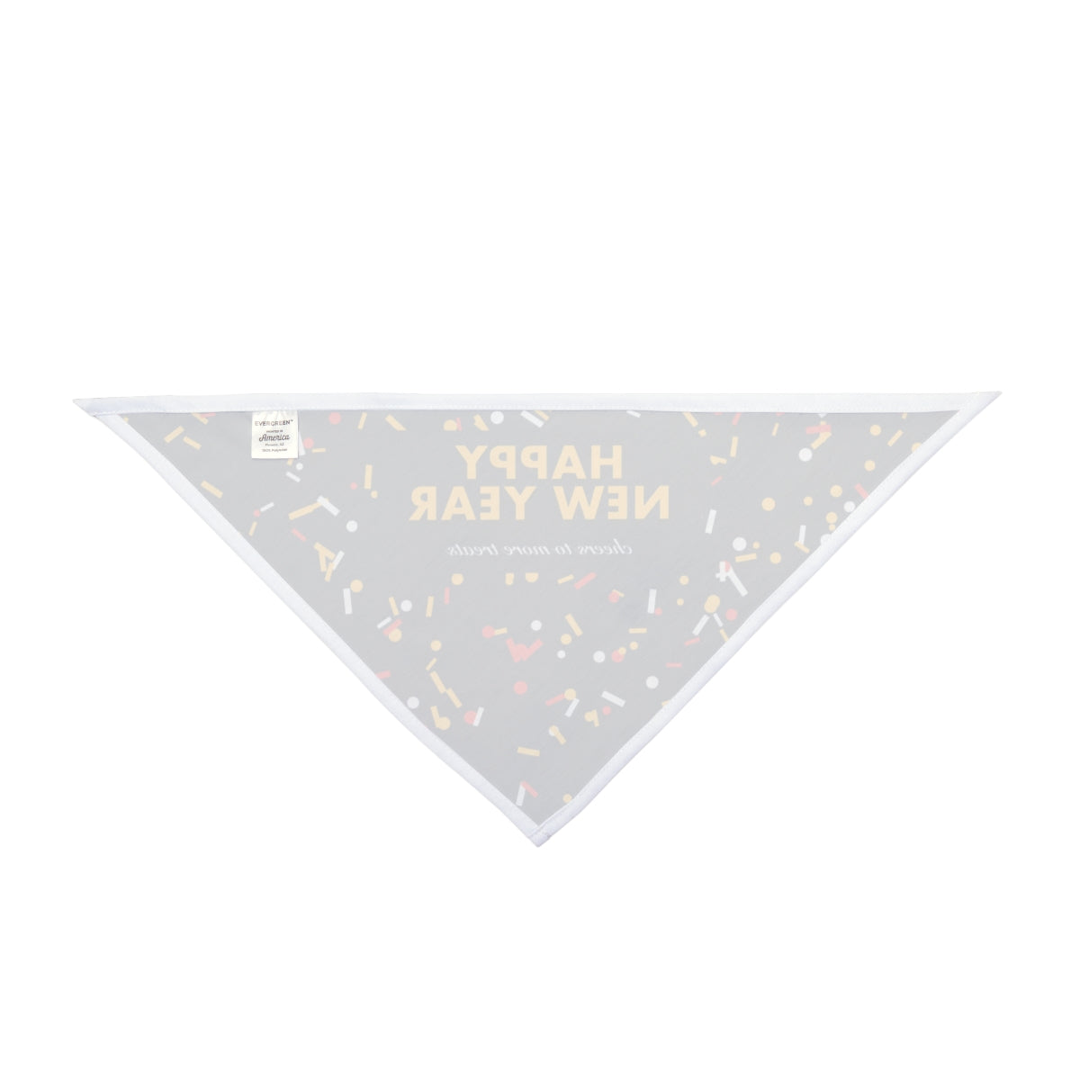 Happy New Year Pet Bandana - dog and cat product photo (view 2)