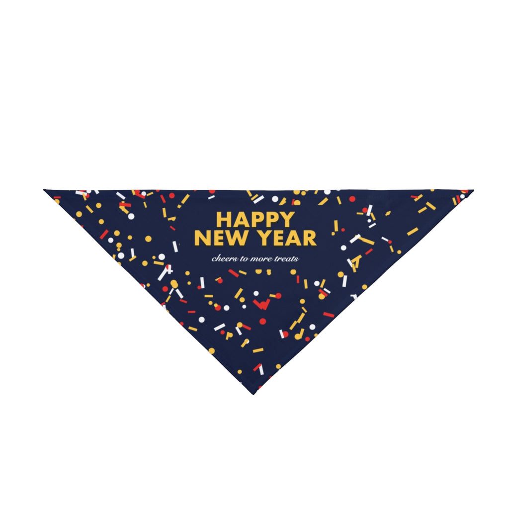 Happy New Year Pet Bandana - dog and cat product photo
