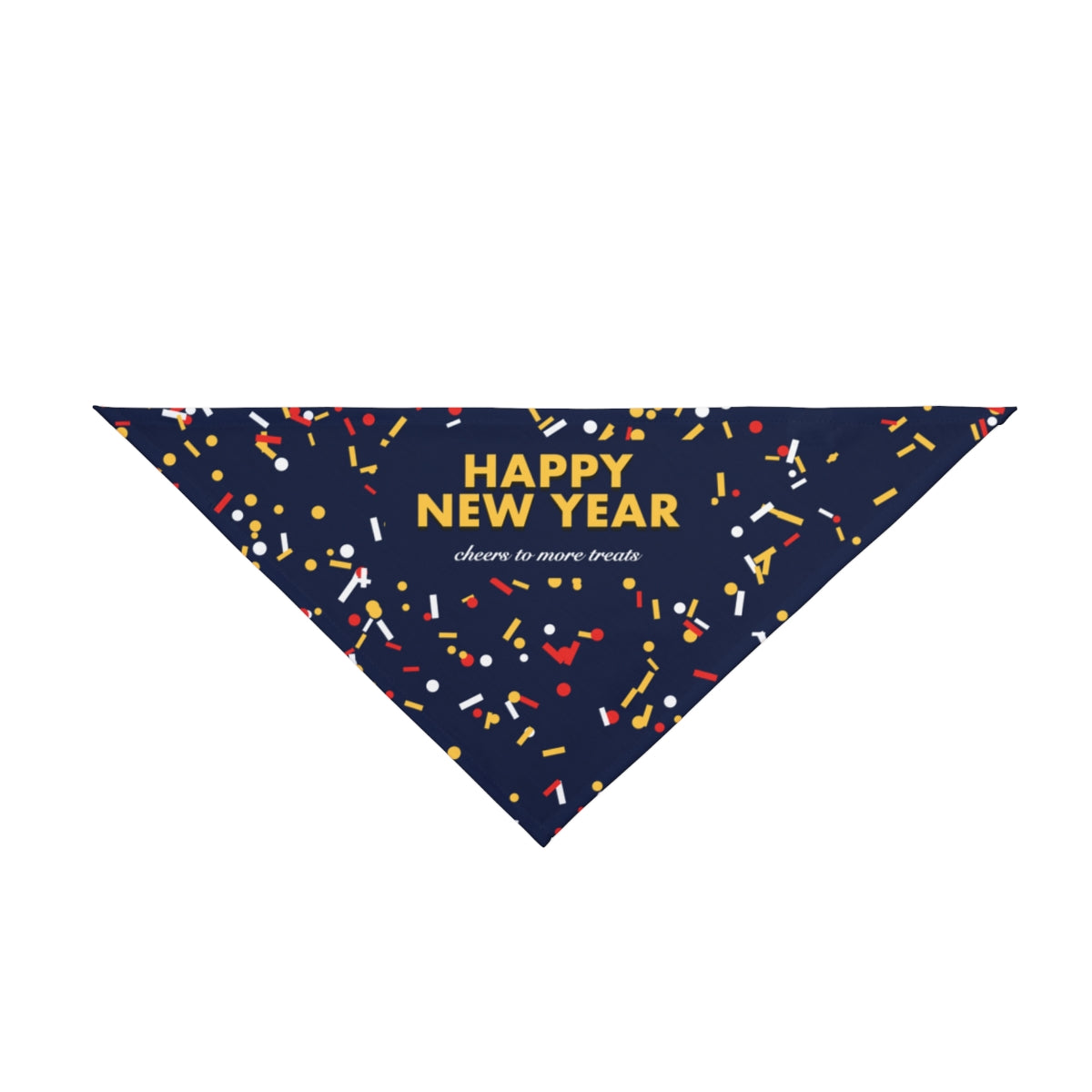 Happy New Year Pet Bandana - dog and cat product photo