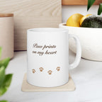 Paw Prints On My Heart Memorial Mug - dog and cat product photo (view 8)