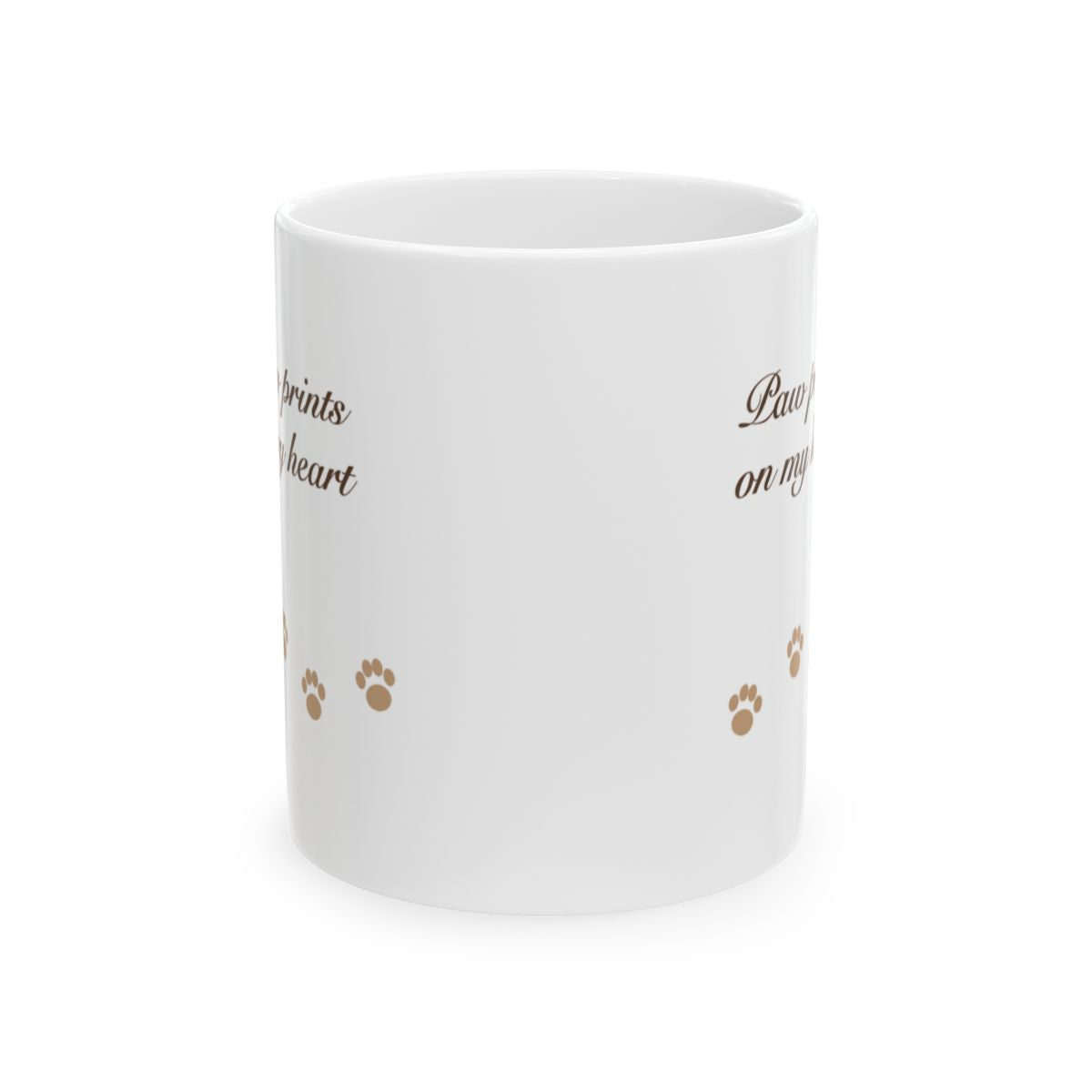 Paw Prints On My Heart Memorial Mug - dog and cat product photo