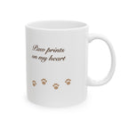 Paw Prints On My Heart Memorial Mug - dog and cat product photo (view 4)