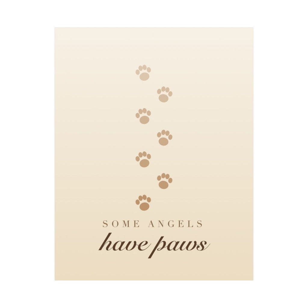 Some Angels Have Paws Memorial Print - dog and cat product photo (view 2)