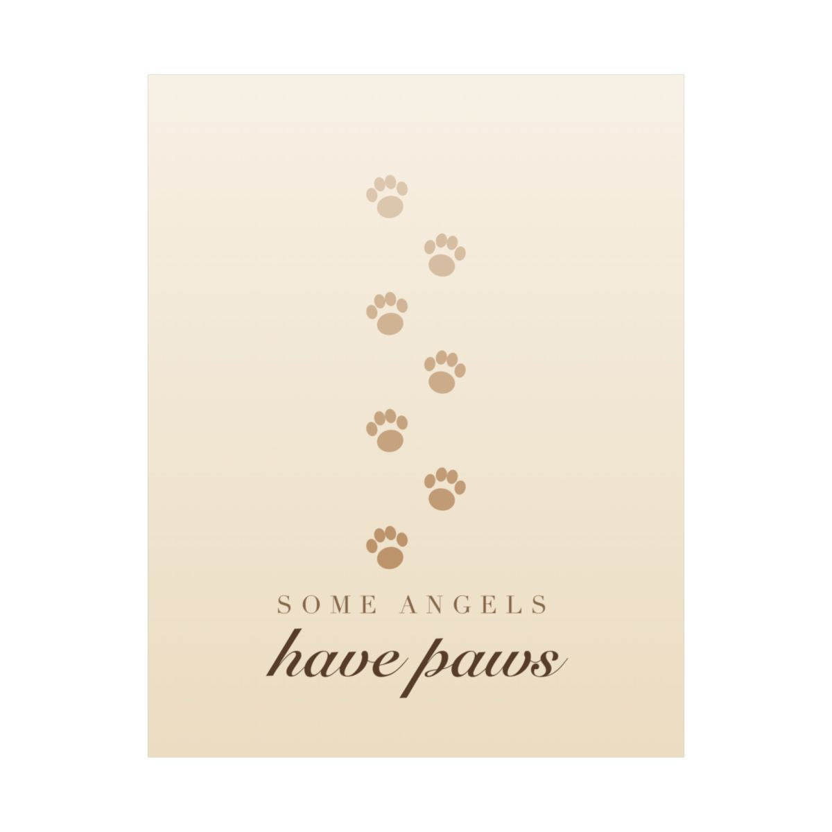Some Angels Have Paws Memorial Print - dog and cat product photo (view 2)