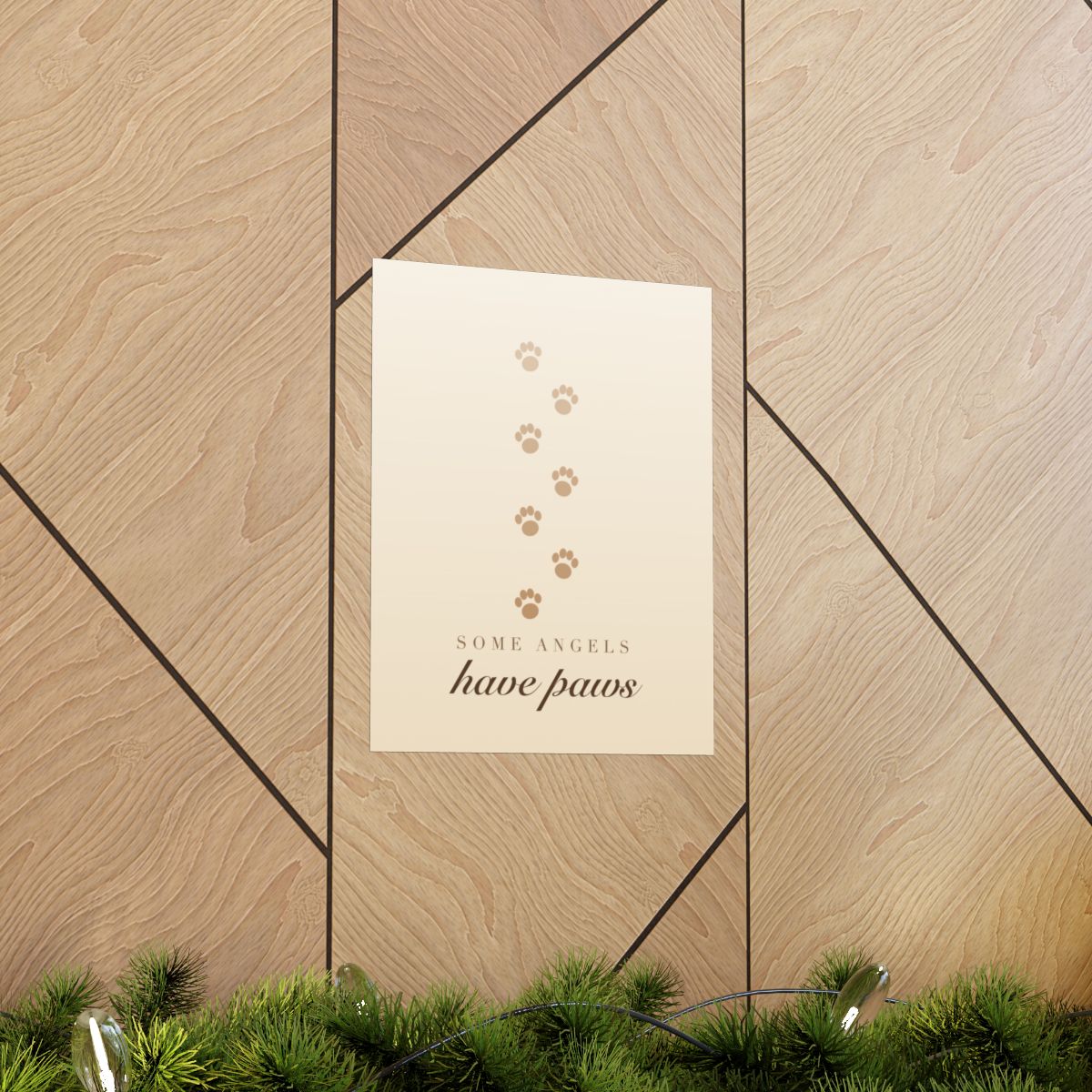 Some Angels Have Paws Memorial Print - dog and cat product photo (view 5)