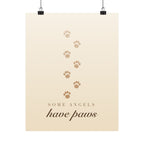 Some Angels Have Paws Memorial Print - dog and cat product photo