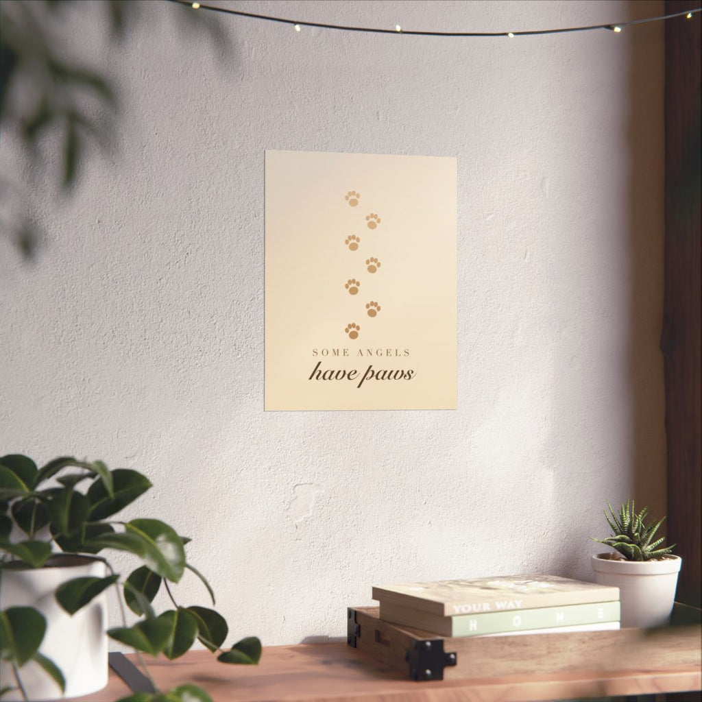 Some Angels Have Paws Memorial Print - dog and cat product photo (view 6)