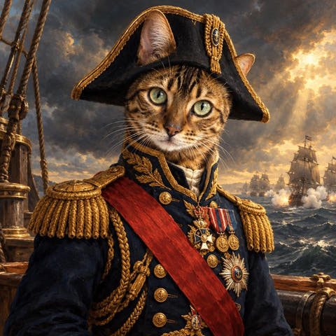 Custom Bengal Portrait: a portrait made by PetFOMO from one photo