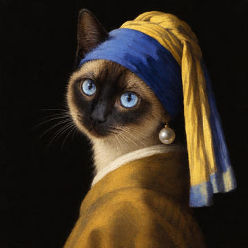 Siamese in this portrait style